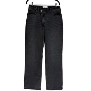 Abercrombie Fitch The 90s Relaxed‎ Jean High Rise Curve Love Black Womens 29 8L